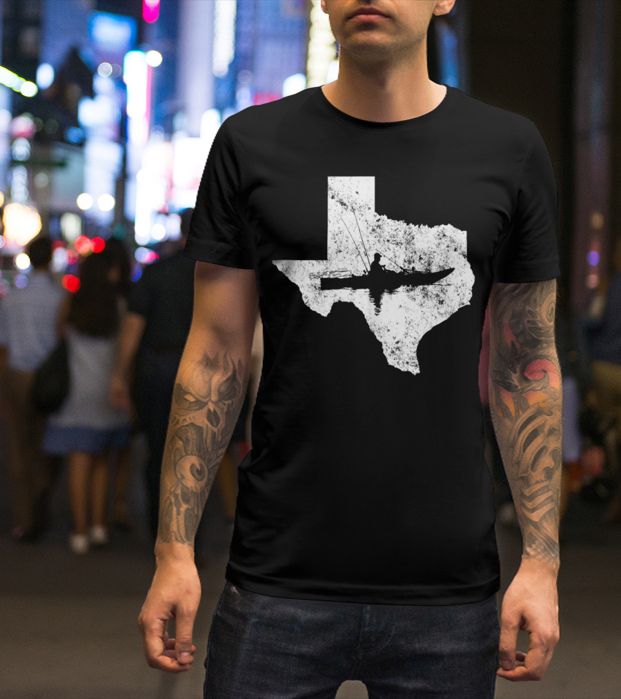 Kayak Fishing In Texas State T-Shirt