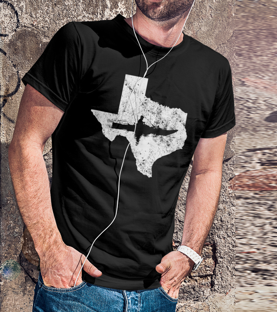 Kayak Fishing In Texas State T-Shirt