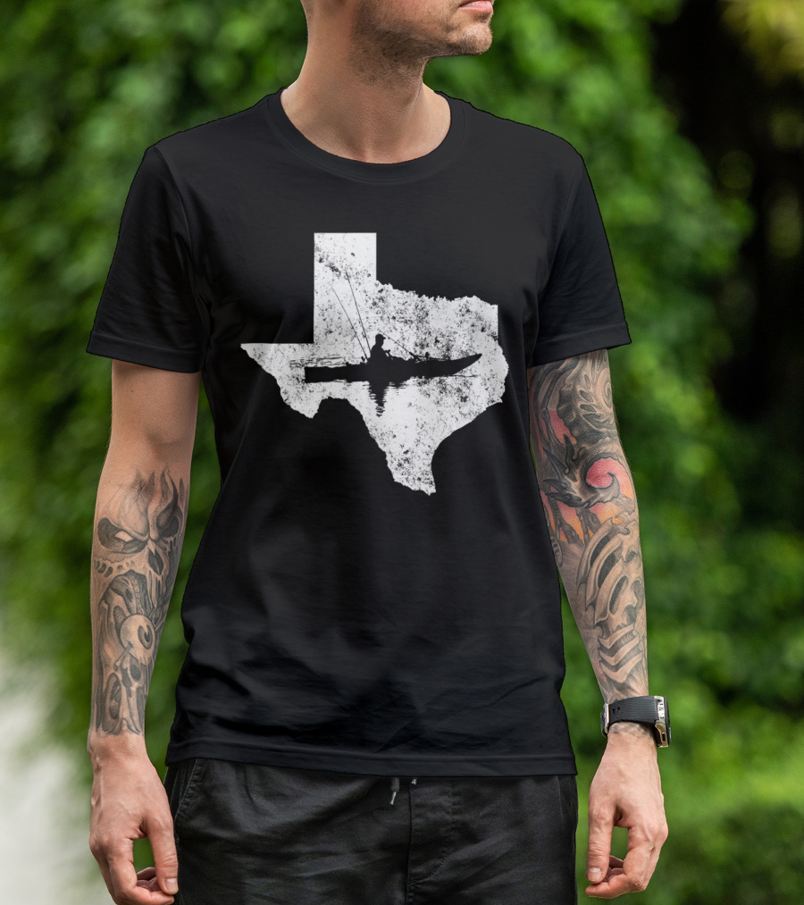 Kayak Fishing In Texas State T-Shirt