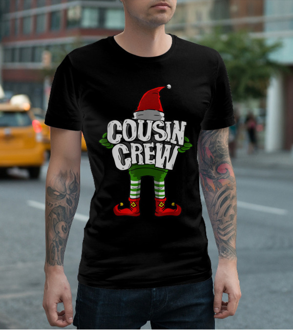 Cousin Crew Christmas Elf Festive Holiday T-Shirt