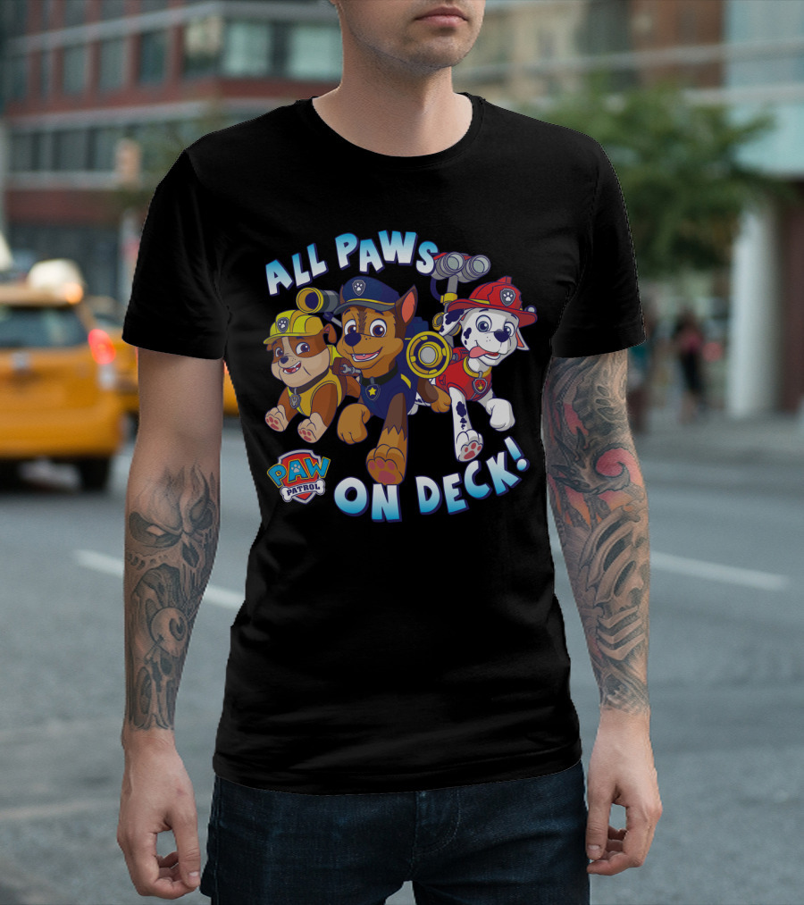 Paw Patrol All Paws On Deck Kids Group T-Shirt