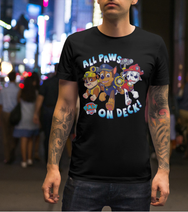Paw Patrol All Paws On Deck Kids Group T-Shirt