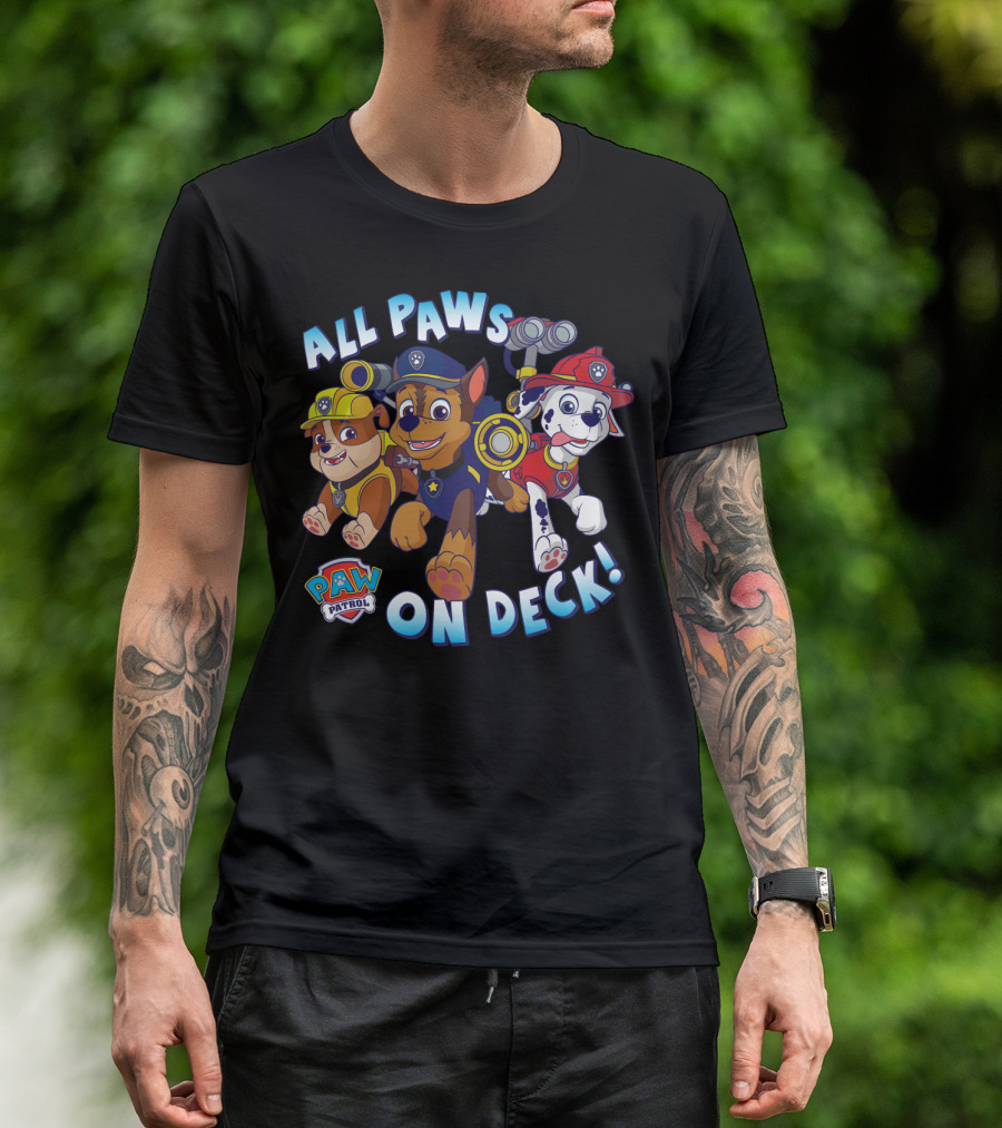 Paw Patrol All Paws On Deck Kids Group T-Shirt