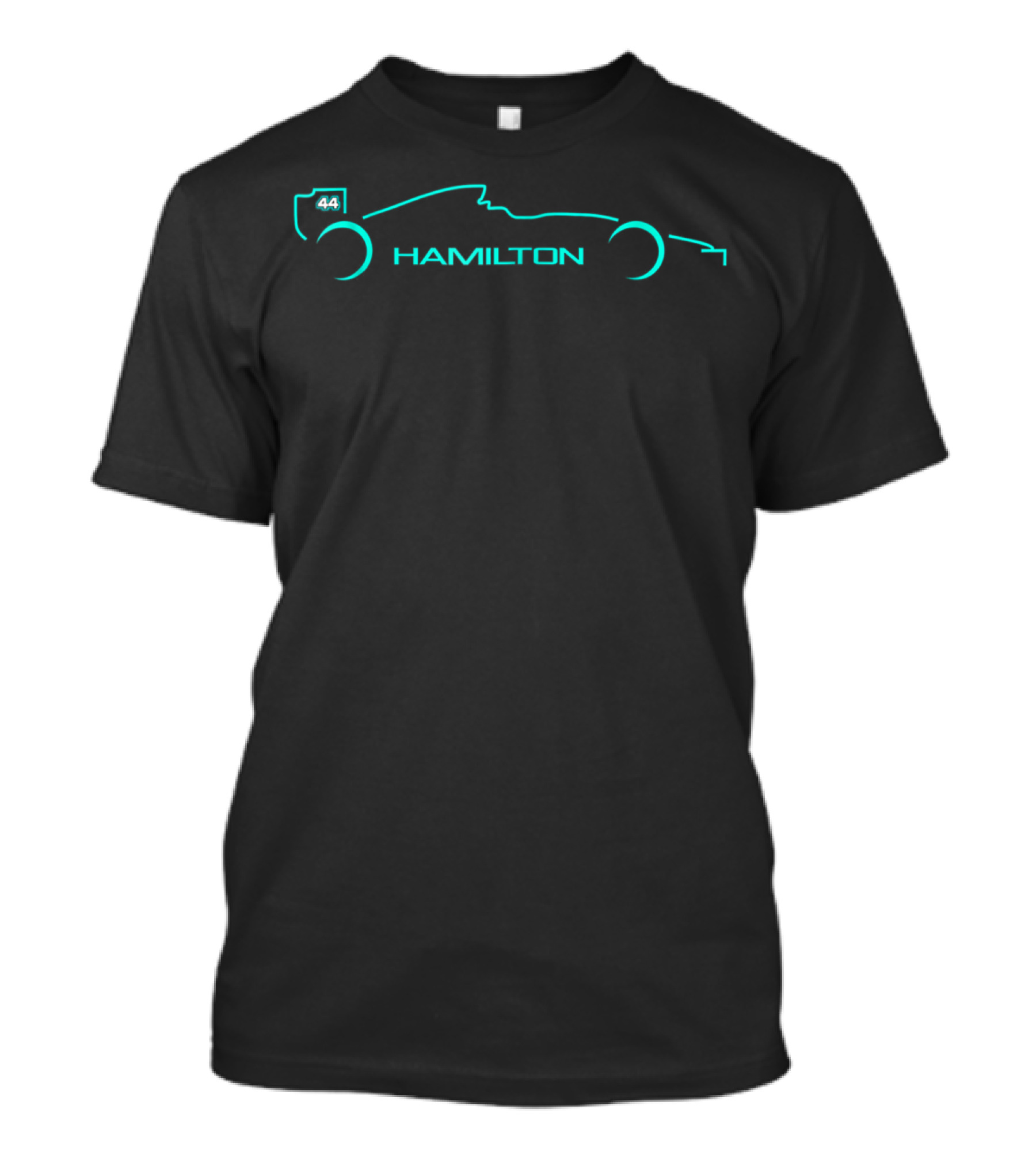 Hamilton 44 W07 Formula 1 Car T-Shirt