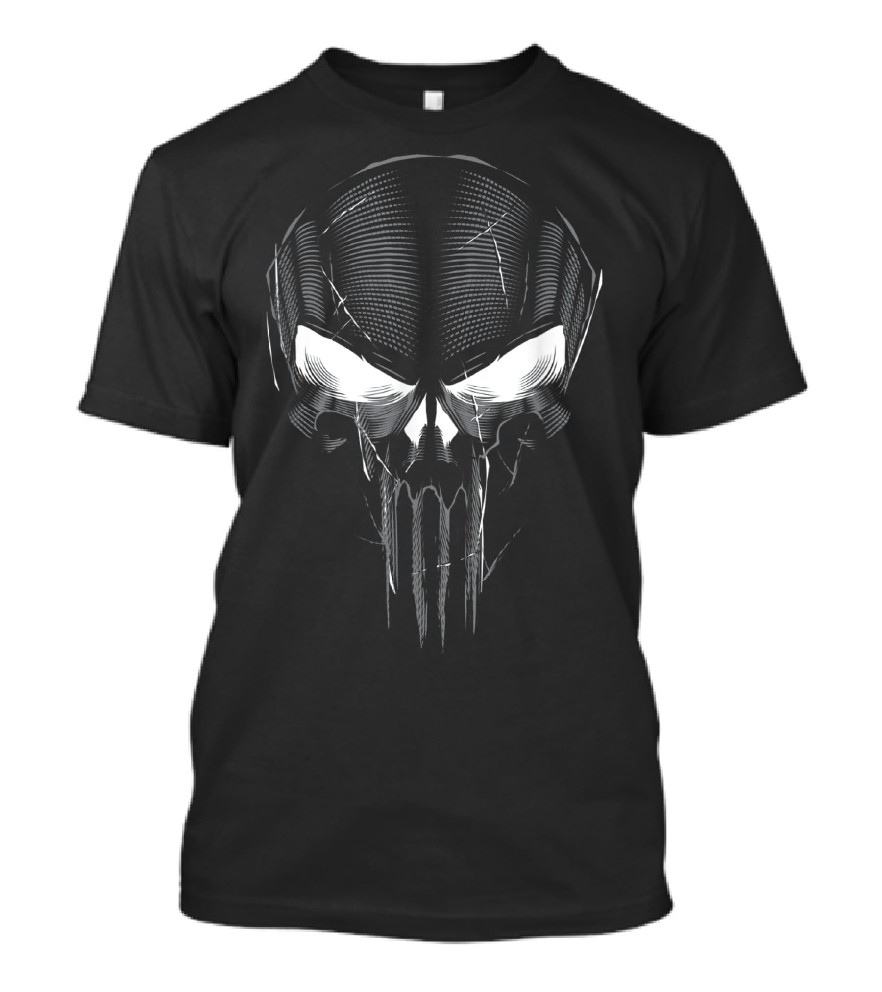 Marvel The Punisher Skull Glowing Eyes Iconic T-Shirt