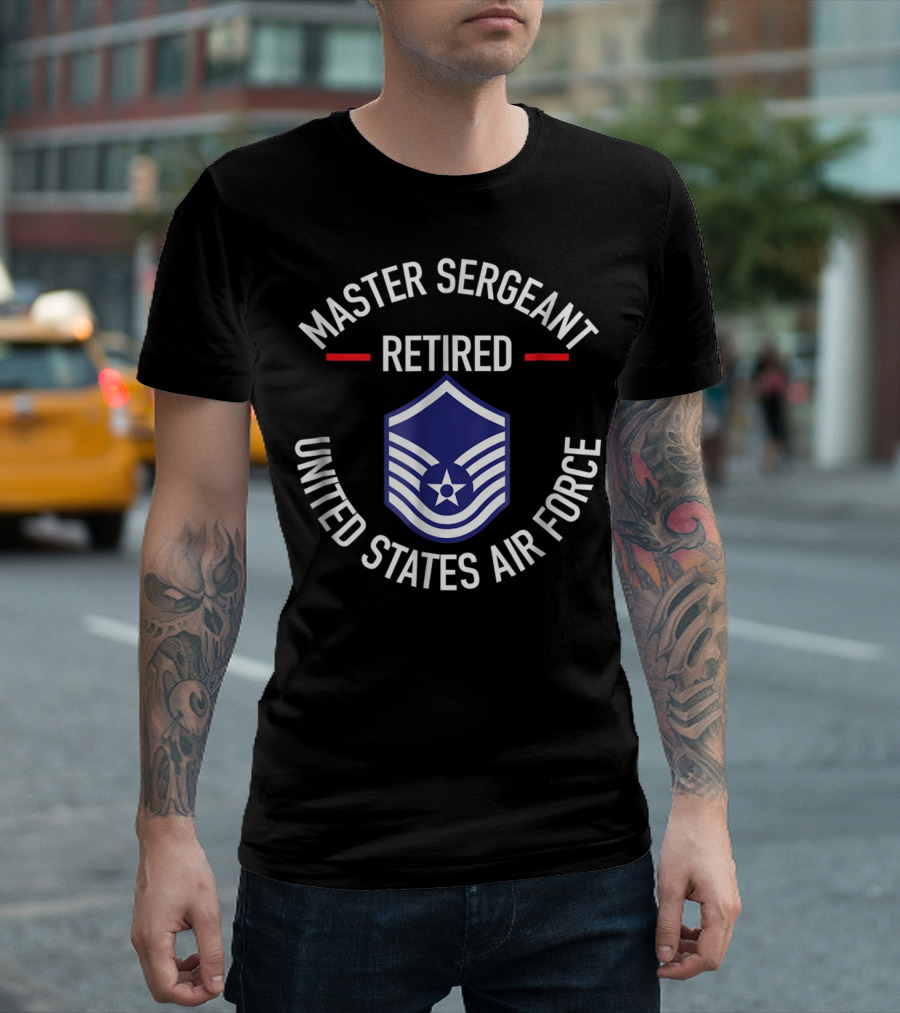 Master Sergeant Retired United States Air Force Insignia T-Shirt