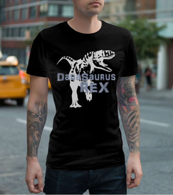 Father Son DaDaSaurus Rex Dinosaur Matching T-Shirt