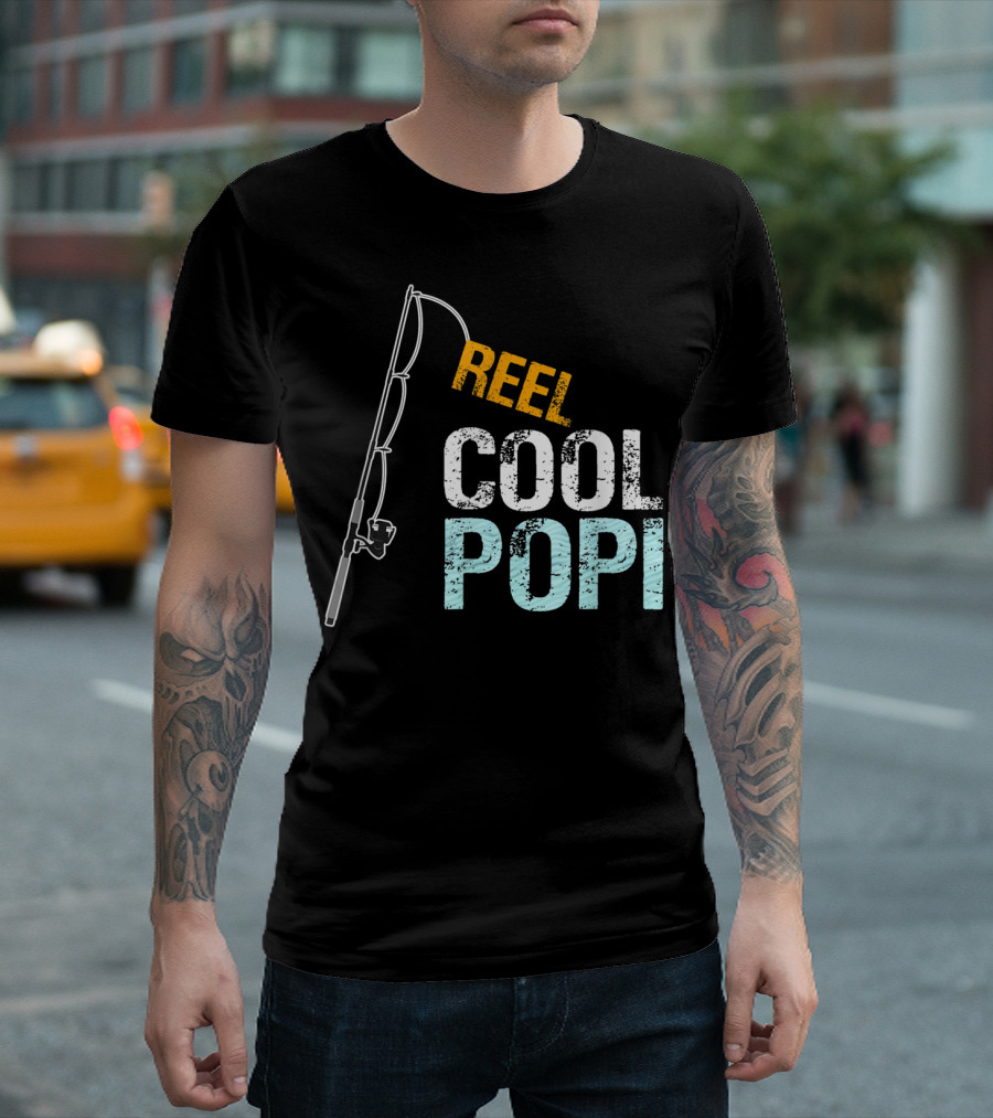Reel Cool Popi Mens Graphic From Granddaughte T-Shirt