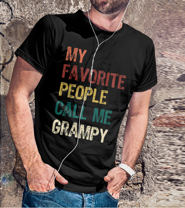 My Favorite People Call Me Grampy Vintage T-Shirt