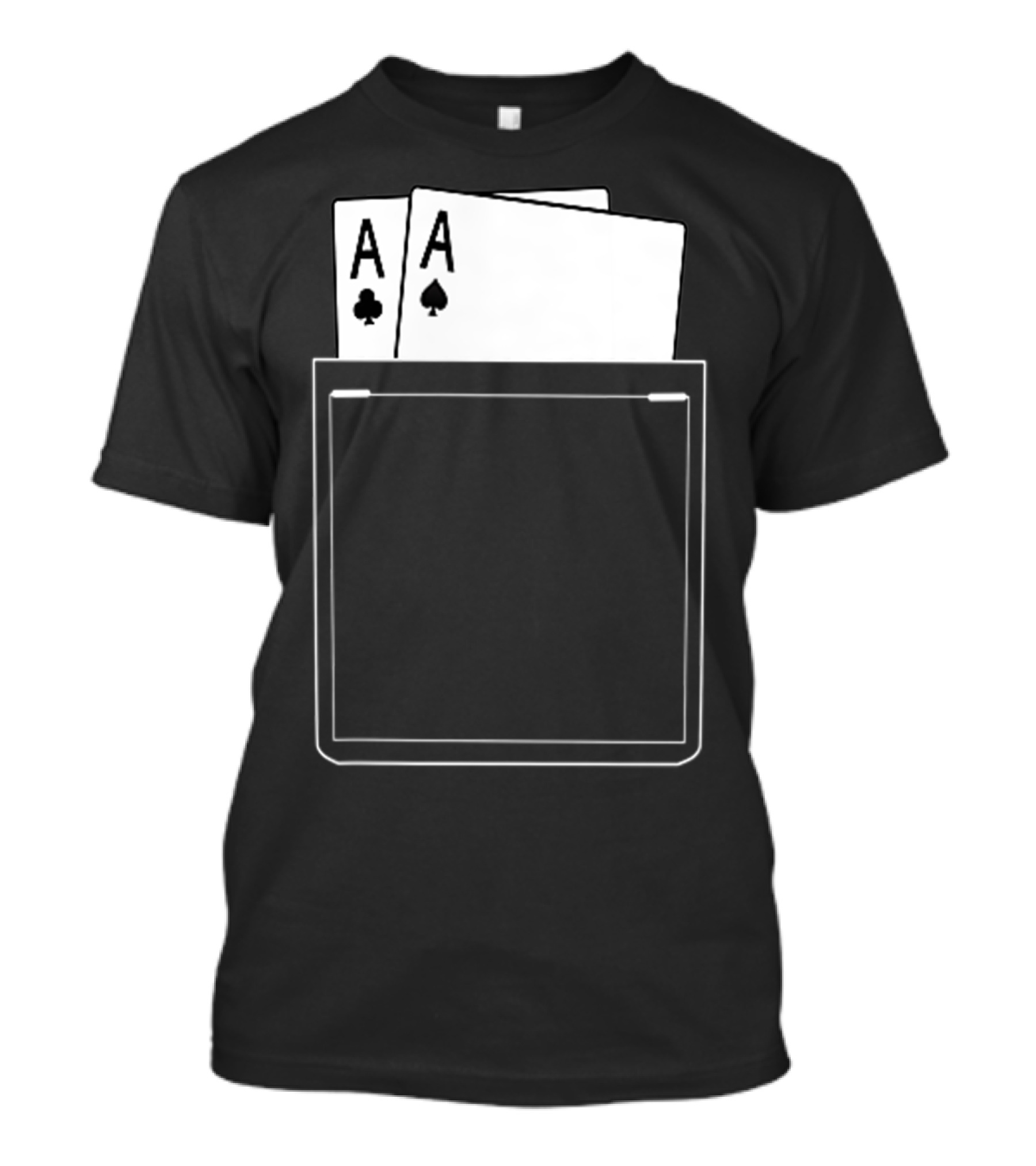 Pocket Aces Poker Spades Clubs Cards T-Shirt