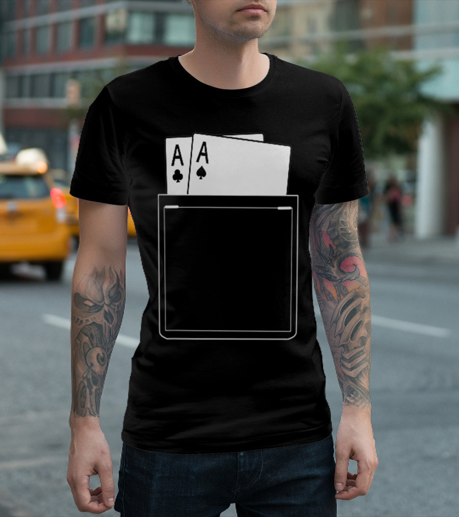 Pocket Aces Poker Spades Clubs Cards T-Shirt