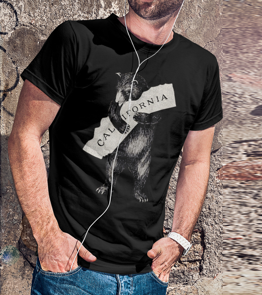 Retro I Love California Bear Hugging State Vintage Cali T-Shirt