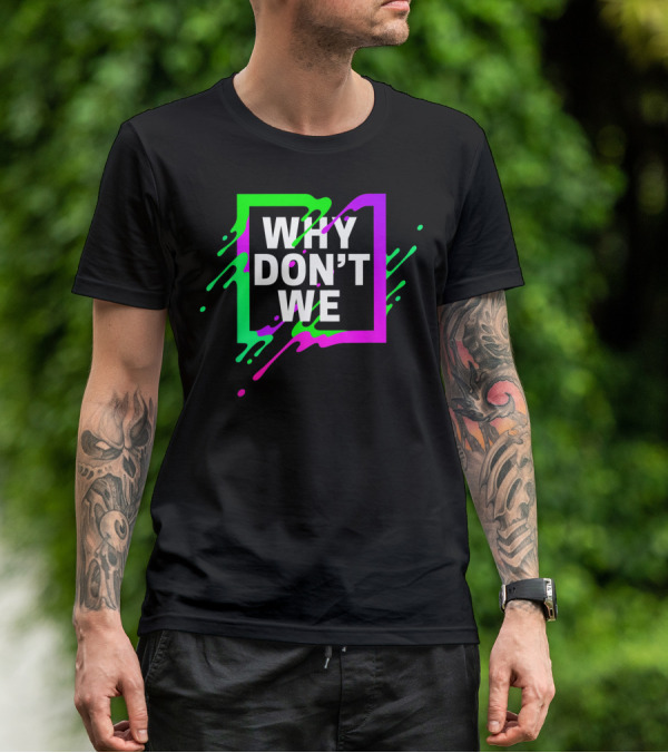 Why Don't We Neon Splash Box T-Shirt