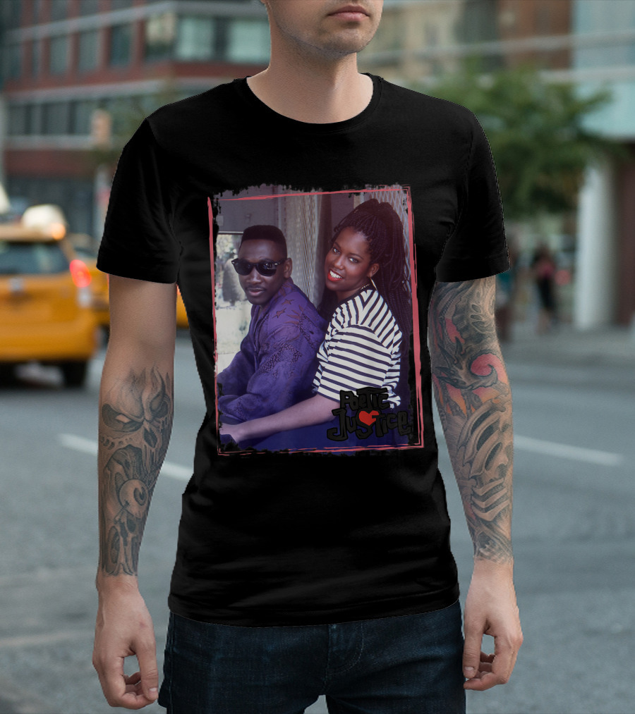 Poetic Justice Photograph with Iesha and Chicago Sitting Together T-Shirt