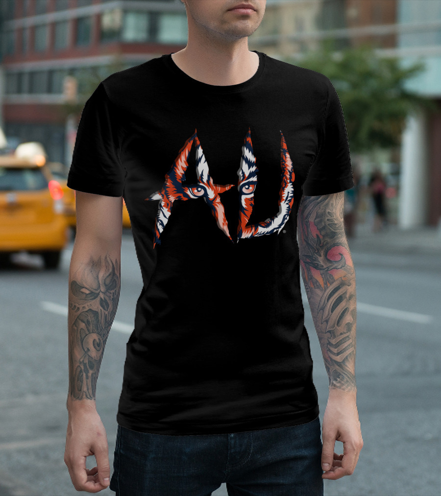Auburn Tigers AU Tiger Scratch Eyes T-Shirt