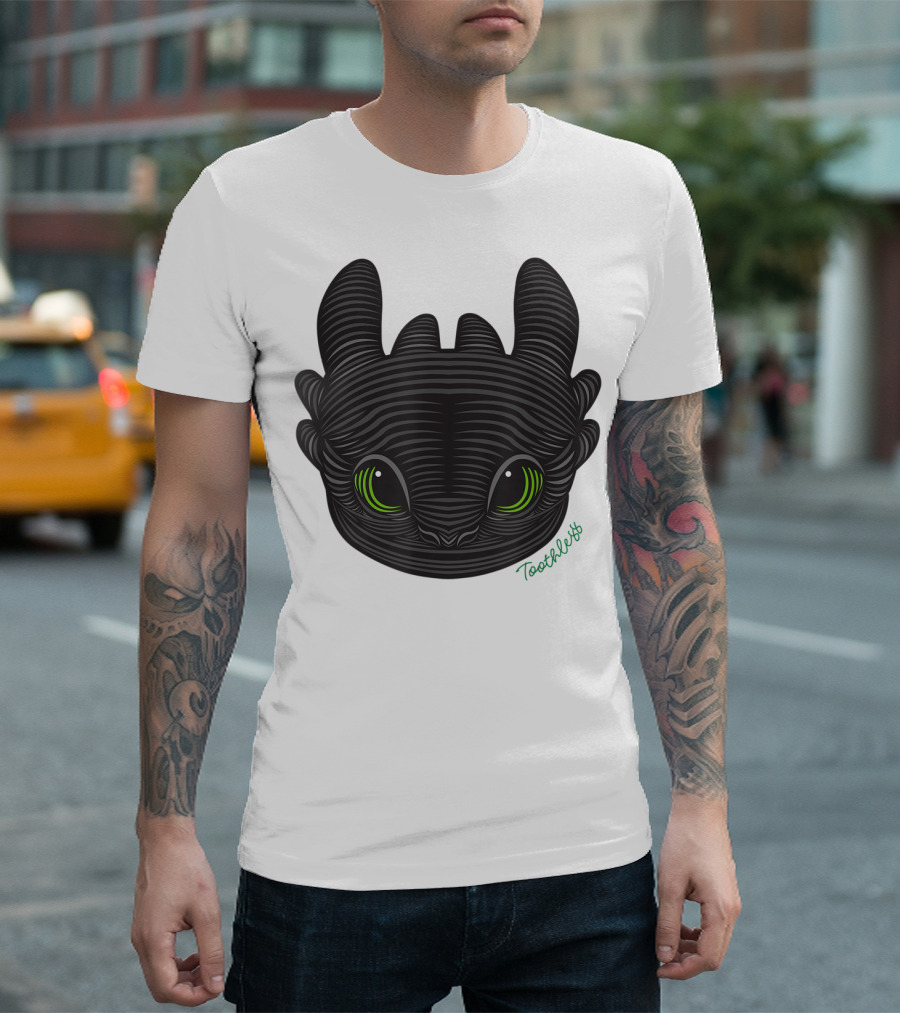 How to Train Your Dragon 3 Hidden World Toothless Green Eyes T-Shirt