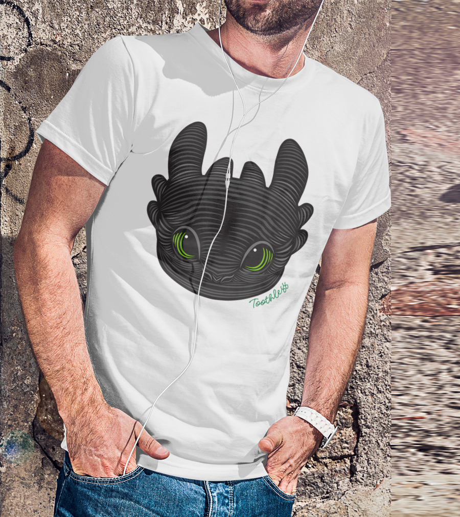 How To Train Your Dragon 3 Hidden World Toothless Green Eyes T-Shirt