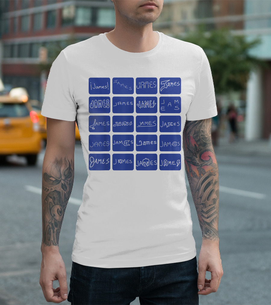 James Creative Typography Styles Collection T-Shirt