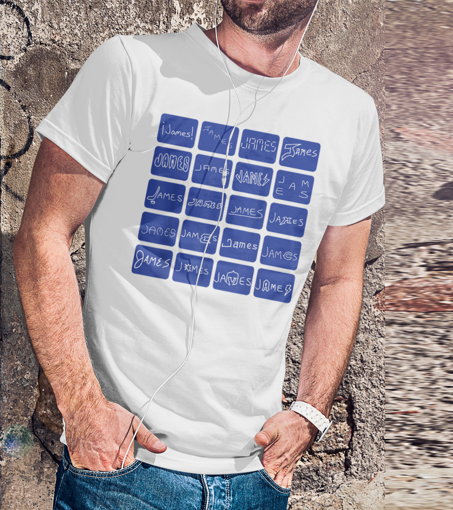 James Creative Typography Styles Collection T-Shirt