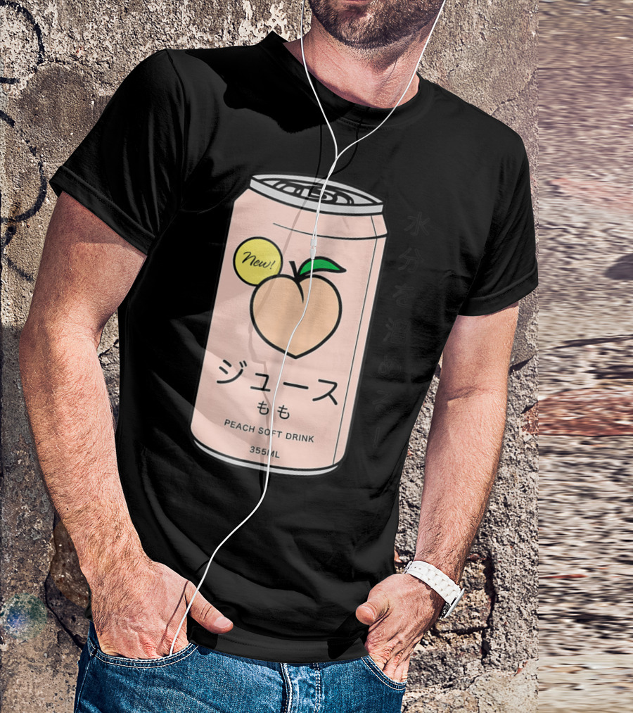 New Juusu Peach Soft Drink 355mL Japanese Aesthetic T-Shirt