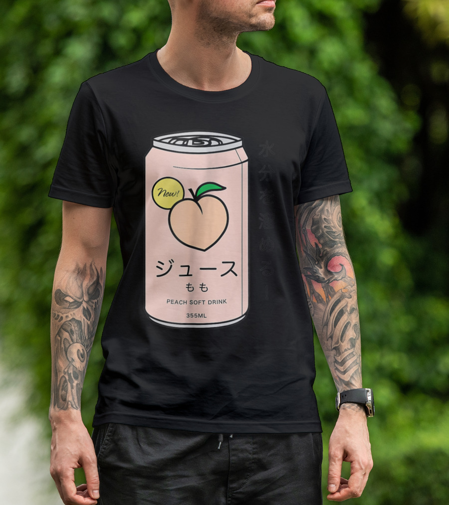 New Juusu Peach Soft Drink 355mL Japanese Aesthetic T-Shirt