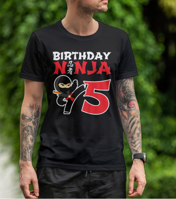 Birthday Ninja 5 Year Old T-Shirt