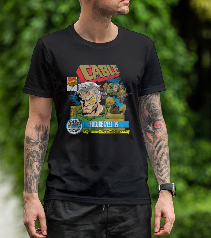Marvel X Men Cable Future Destiny Revealed Secrets Behind Mysterious Leader Next Month T-Shirt