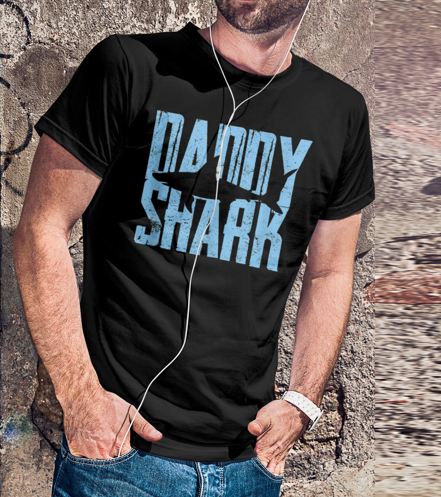 Daddy Shark Father's Day Gift Mens T-Shirt