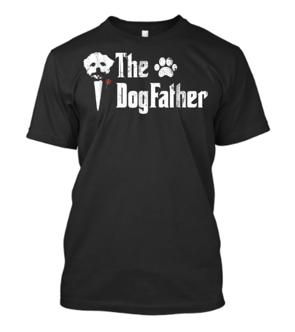 Mens The DogFather Maltese Dog Dad Father's Novelty T-Shirt