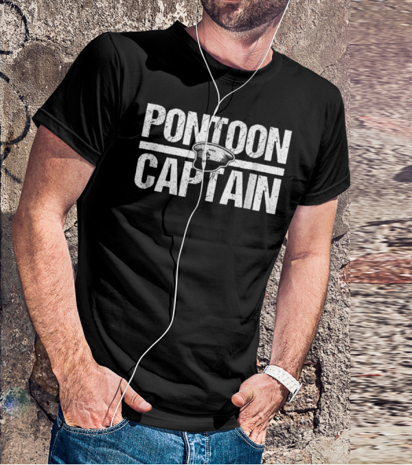 Pontoon Captain Nautic Tri Toons Family Boat Hat T-Shirt