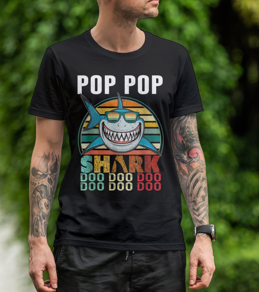 Pop Pop Shark Doo Doo Doo Doo T-Shirt