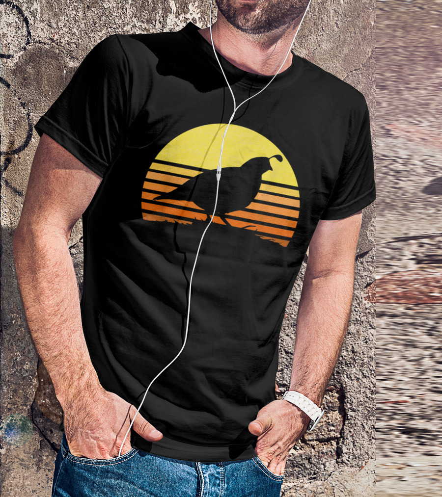 Quail Hunting Upland Bird Game Hunter Shooting Sunset T-Shirt
