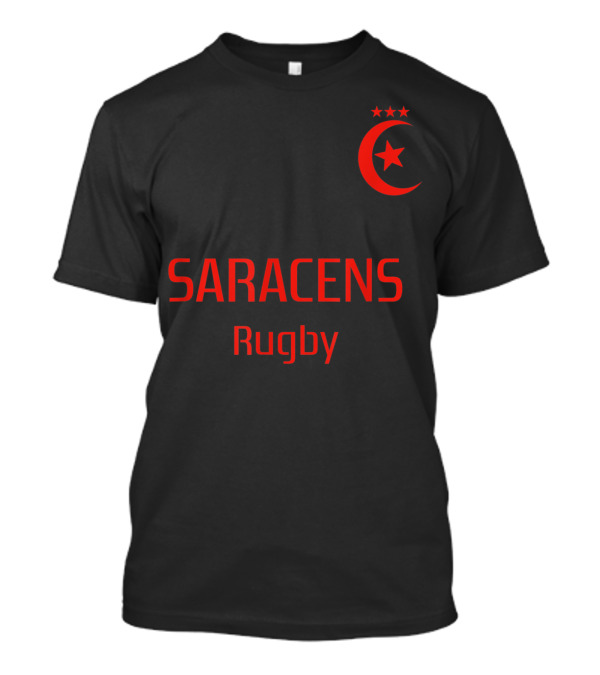Saracens Rugby Vintage Crest Three Stars Champion T-Shirt