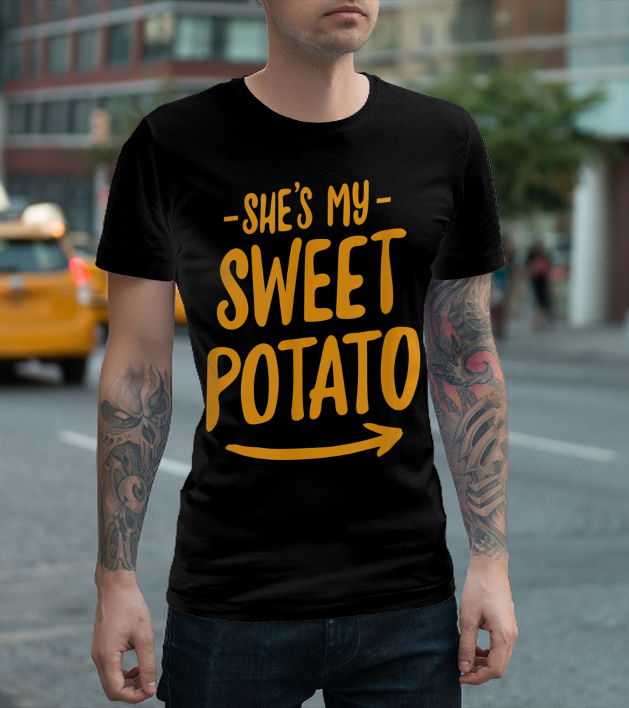 SHE'S MY SWEET POTATO I YAM COUPLE'S T-Shirt