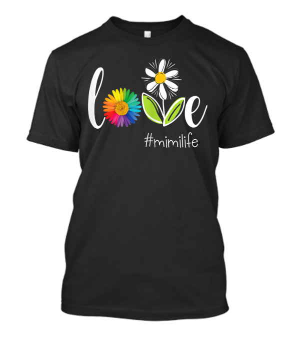 Love MiMi Life Rainbow Flower Daisy T-Shirt