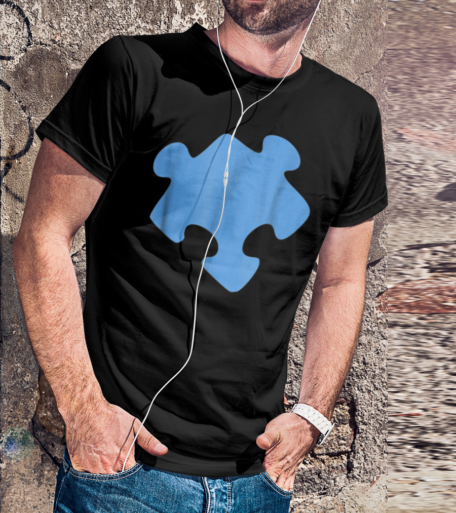 Blue Jigsaw Puzzle Piece T-Shirt