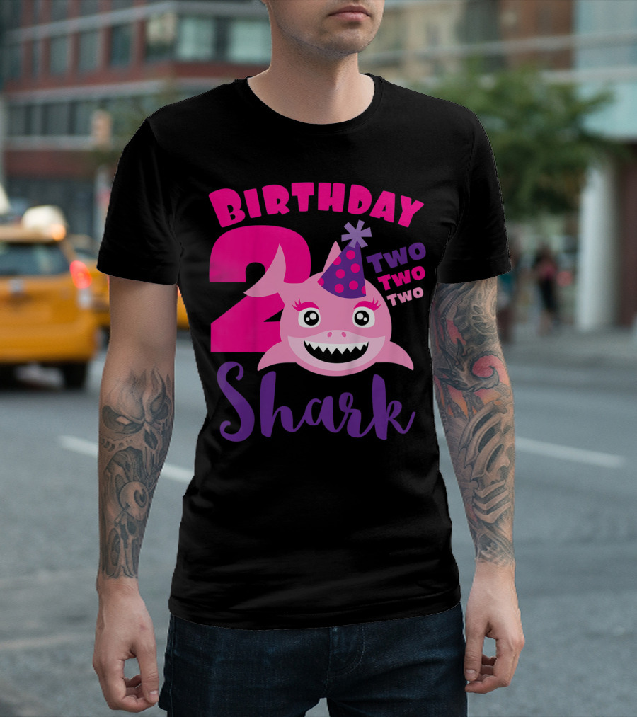 Birthday 2 Shark Two Two Two T-Shirt