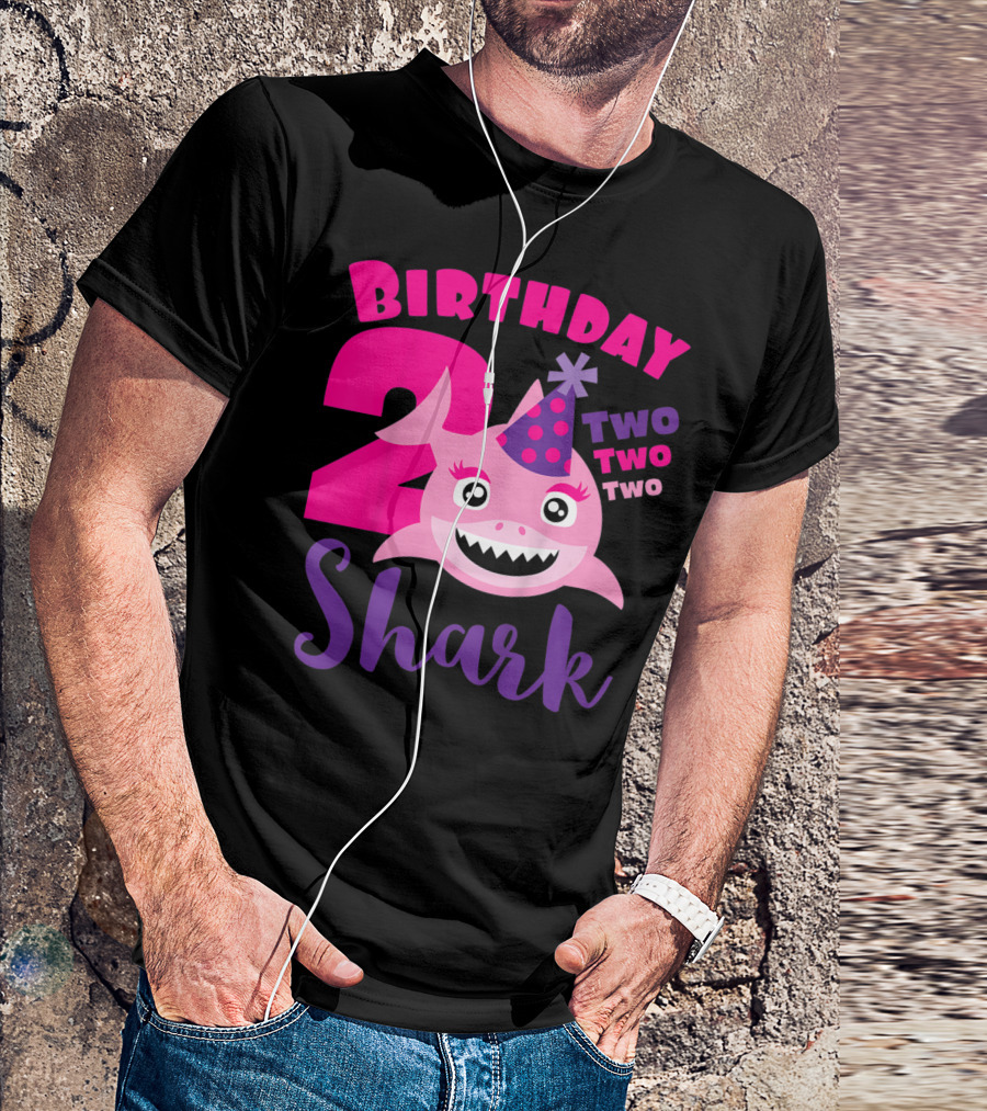 Birthday 2 Shark Two Two Two T-Shirt