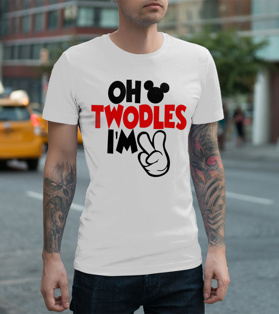 Oh Twodles I'm Two Year Old Birthday T-Shirt