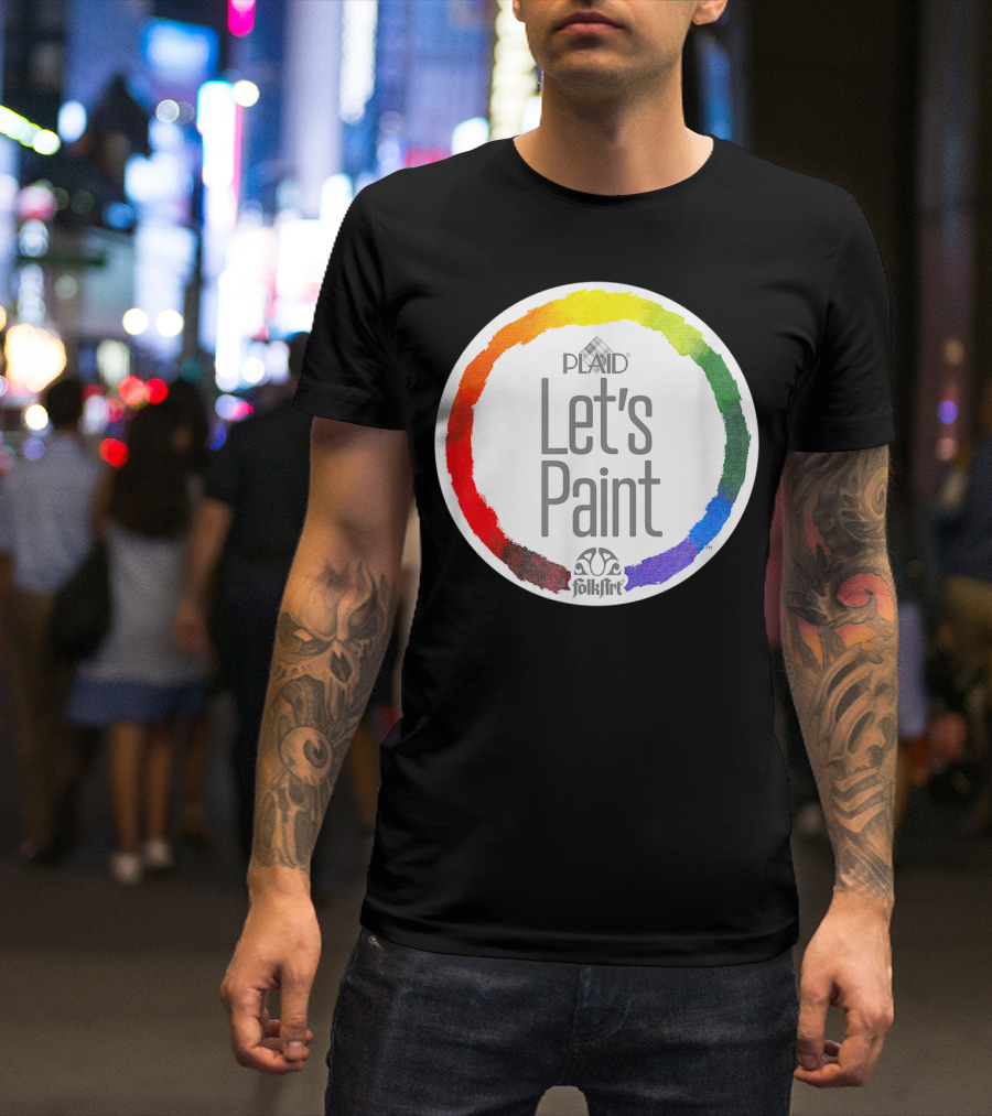 Plaid FolkArt Let's Paint Color Wheel T-Shirt