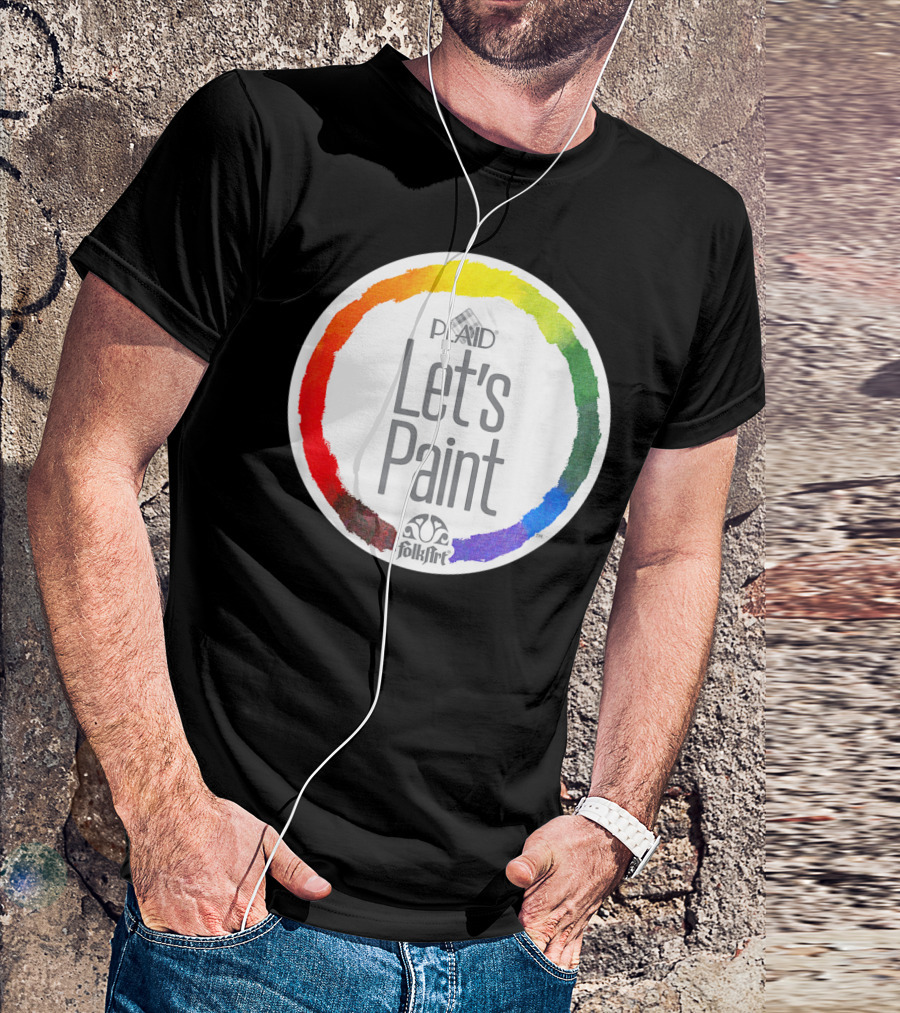 Plaid FolkArt Let's Paint Color Wheel T-Shirt