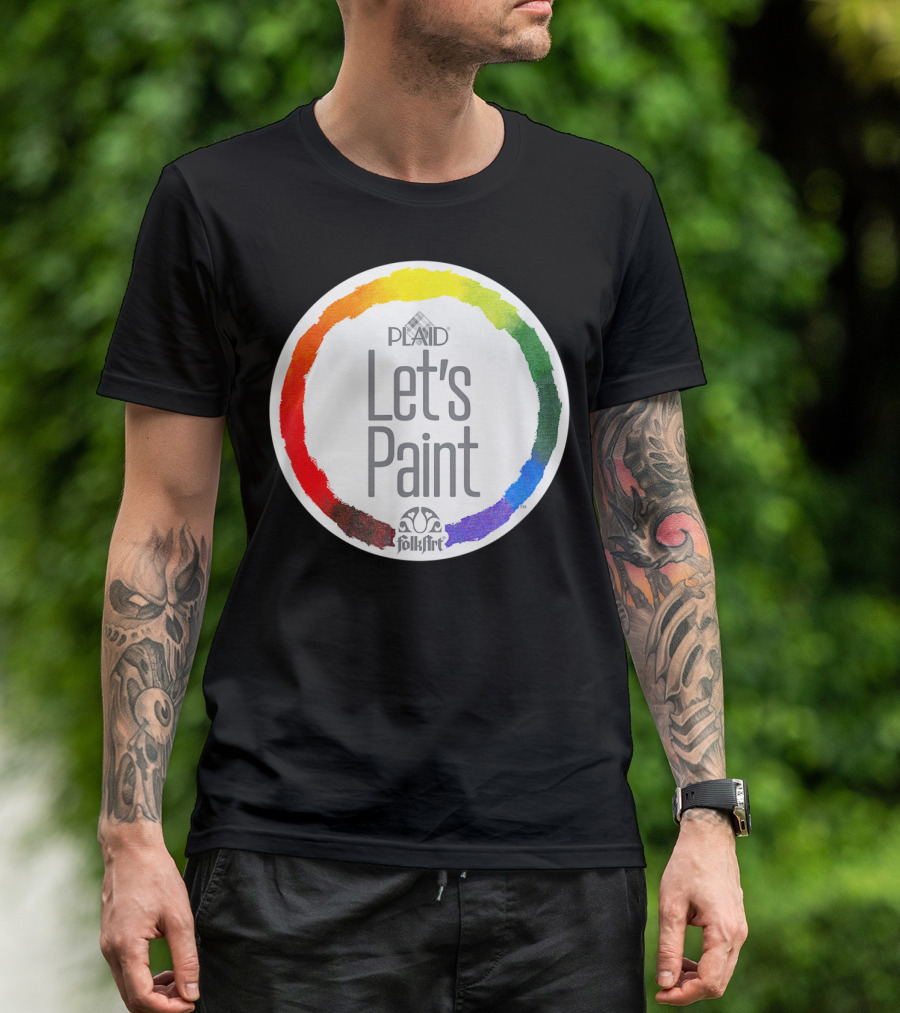 Plaid FolkArt Let's Paint Color Wheel T-Shirt