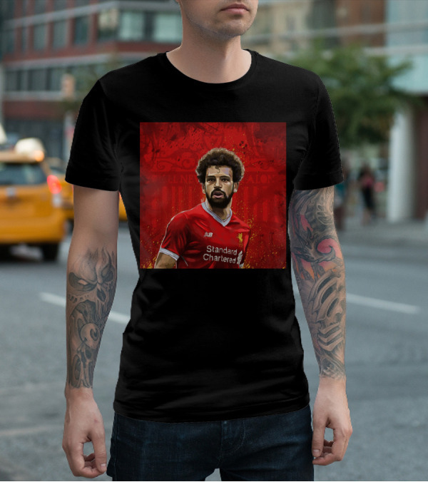 Liverpool Mohamed Salah Standard Chartered Red Jersey T-Shirt