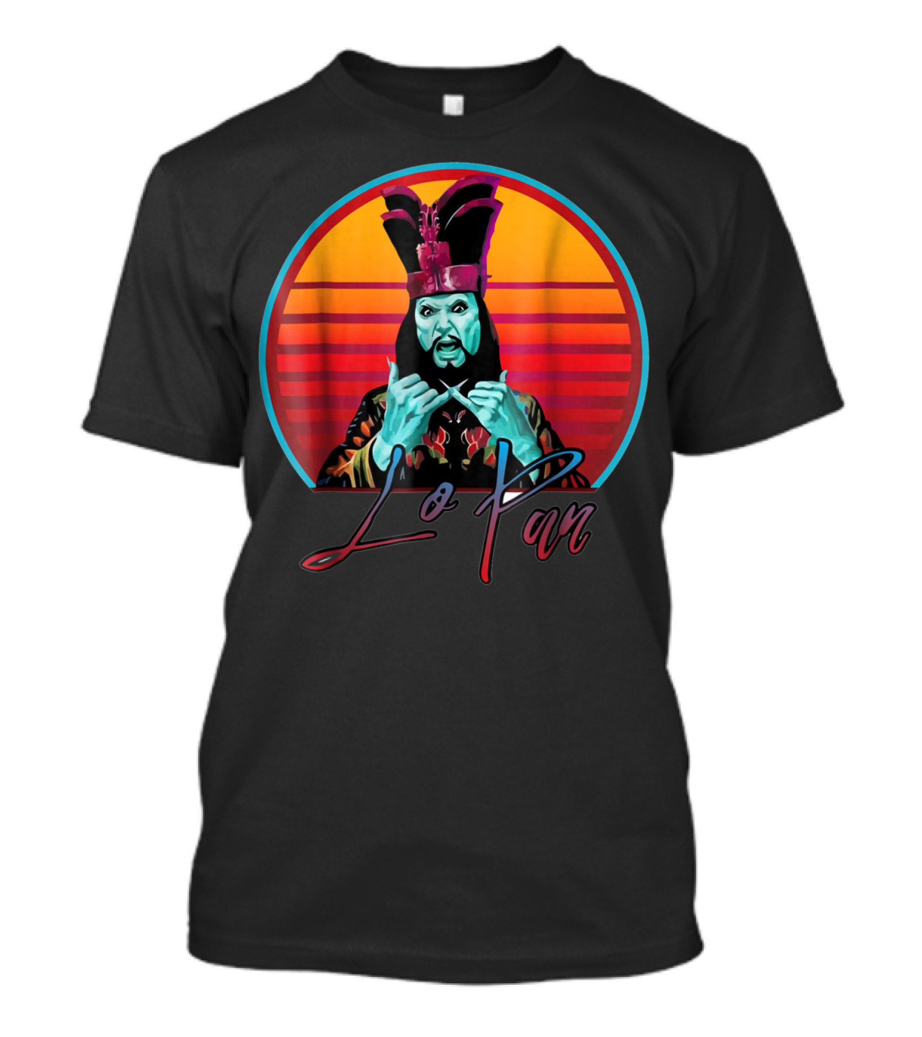 Lo Pan Big Trouble In Little China Retro Sunset T-Shirt