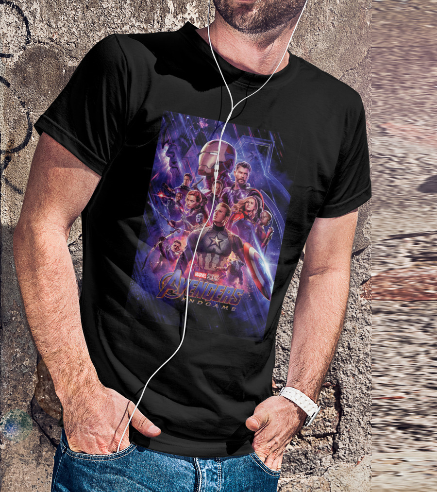 Marvel Studios Avengers Endgame Iconic Heroes Space Group Shot T-Shirt