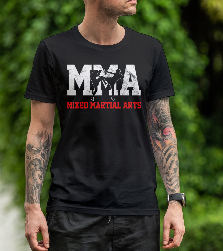 MMA Mixed Martial Arts Kickboxin Fighter T-Shirt