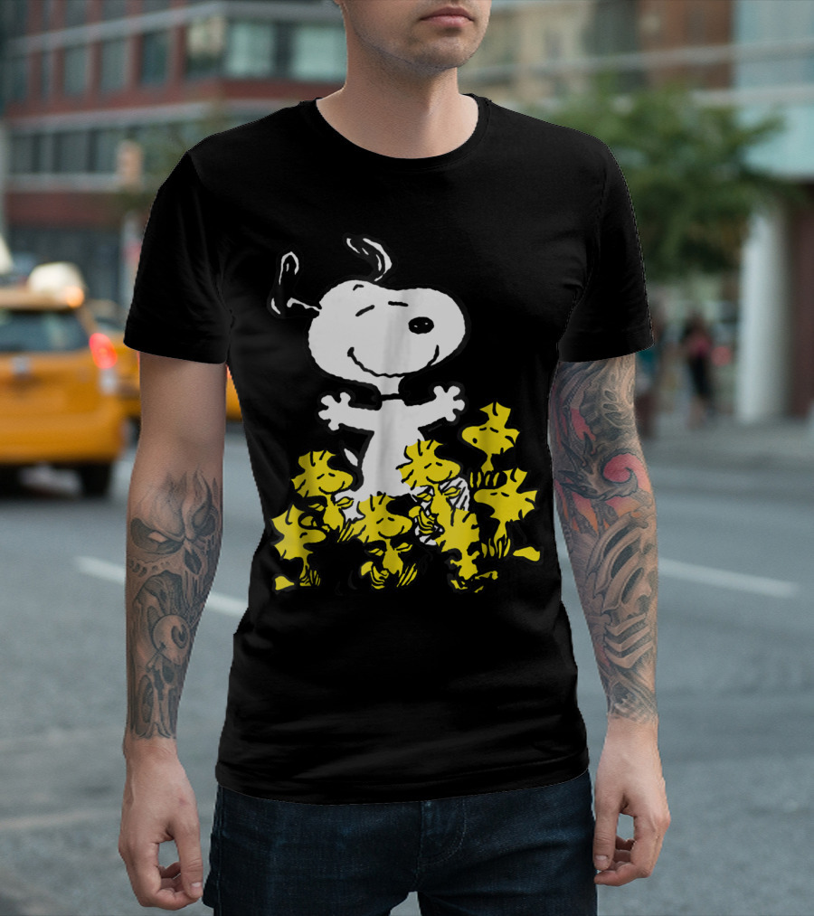 Peanuts Snoopy and Woodstock Chick Party T-Shirt