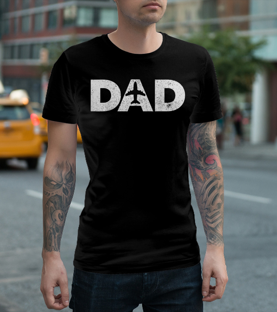 Dad Airplane Pilot Father's Day Aviat T-Shirt