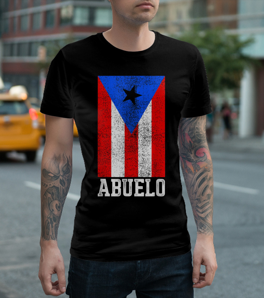 Puerto Rico Flag Abuelo T-Shirt