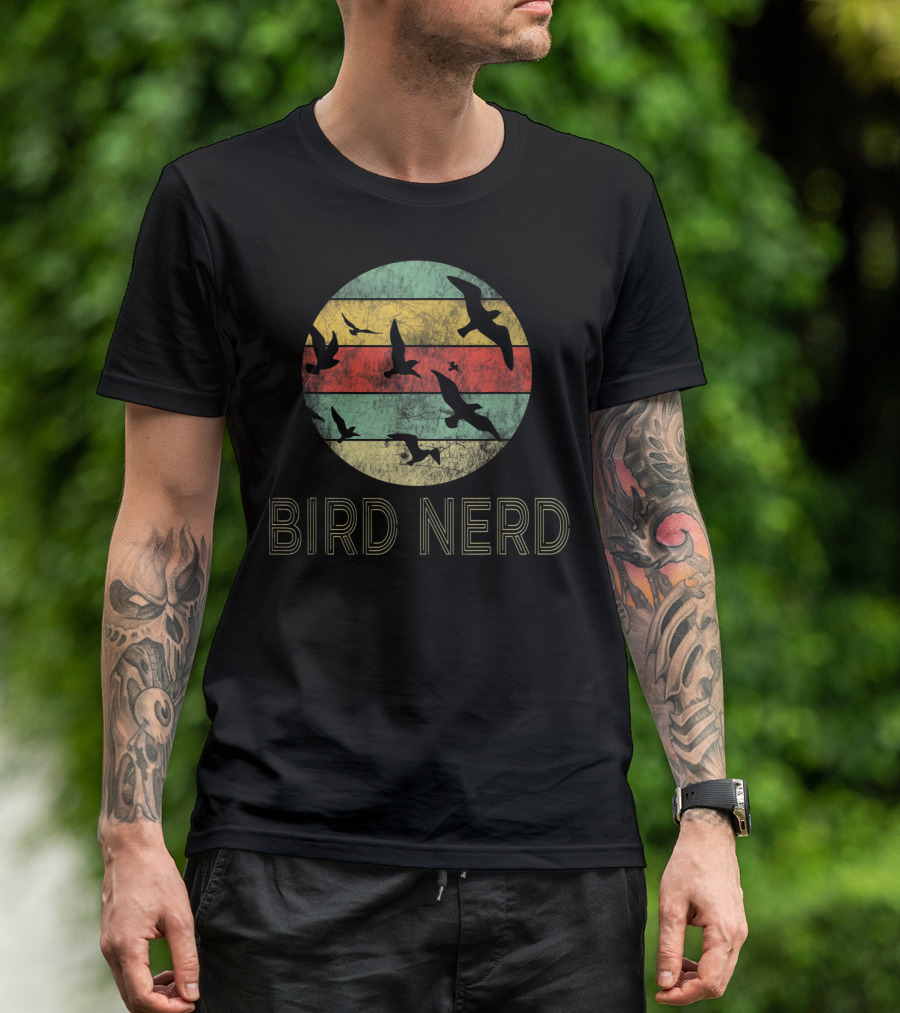 Retro Vintage Bird Nerd Birding Funny Bird Wat T-Shirt